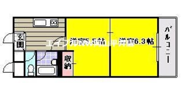 フォレストオエル国富の物件間取画像